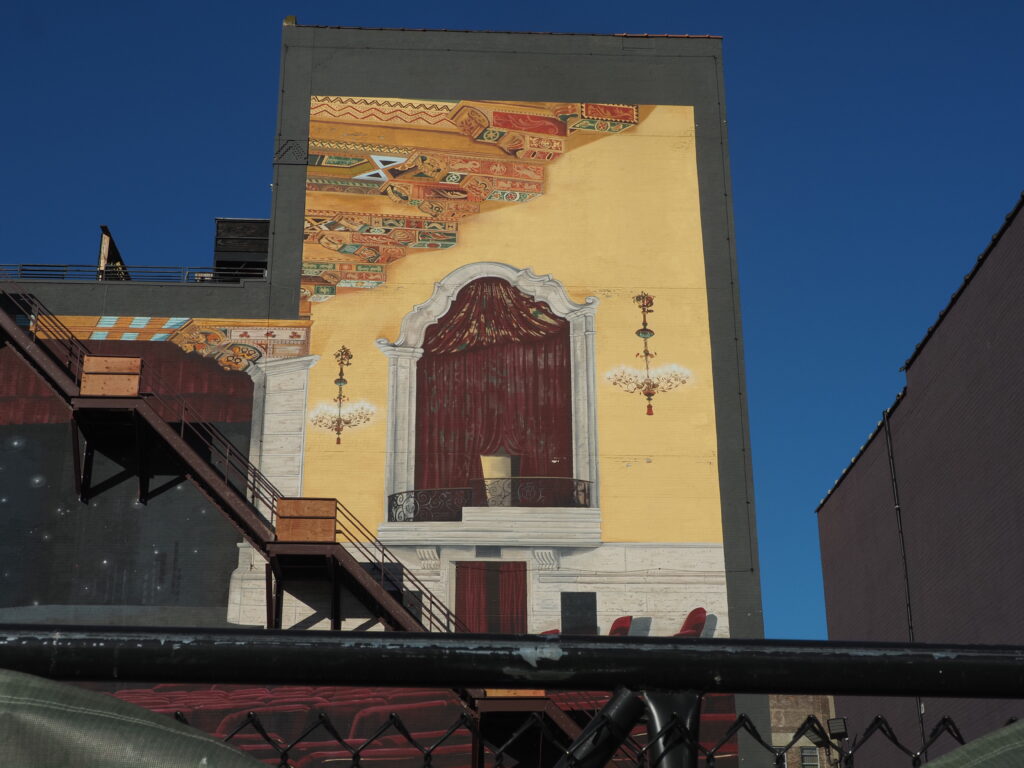 The theatre comes to the carpark. Detroit. Photo Marjie Courtis