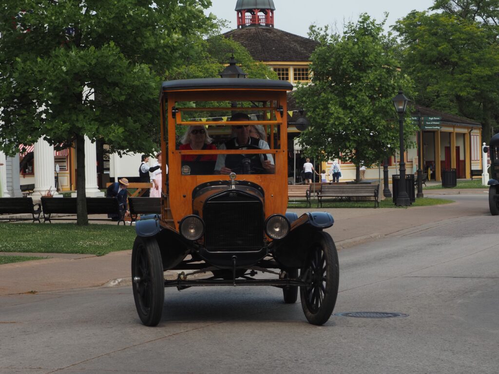 Model T Ford rides. Greenfield Village. Photo Marjie Courtis