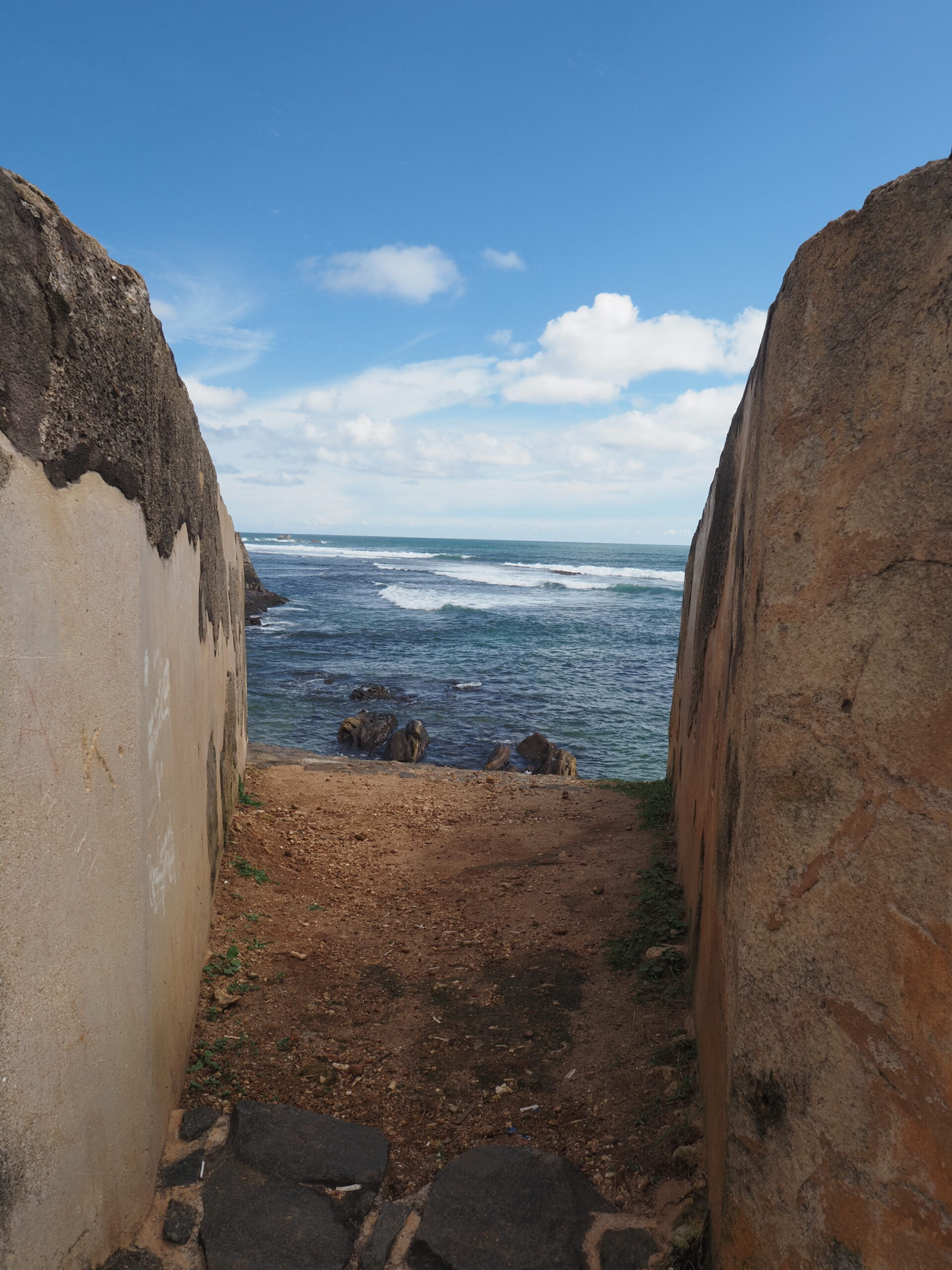 Fortifications near the sea at Galle © Marjie Courtis