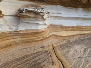 Lumps, crevices and colors in The Painted Cliffs