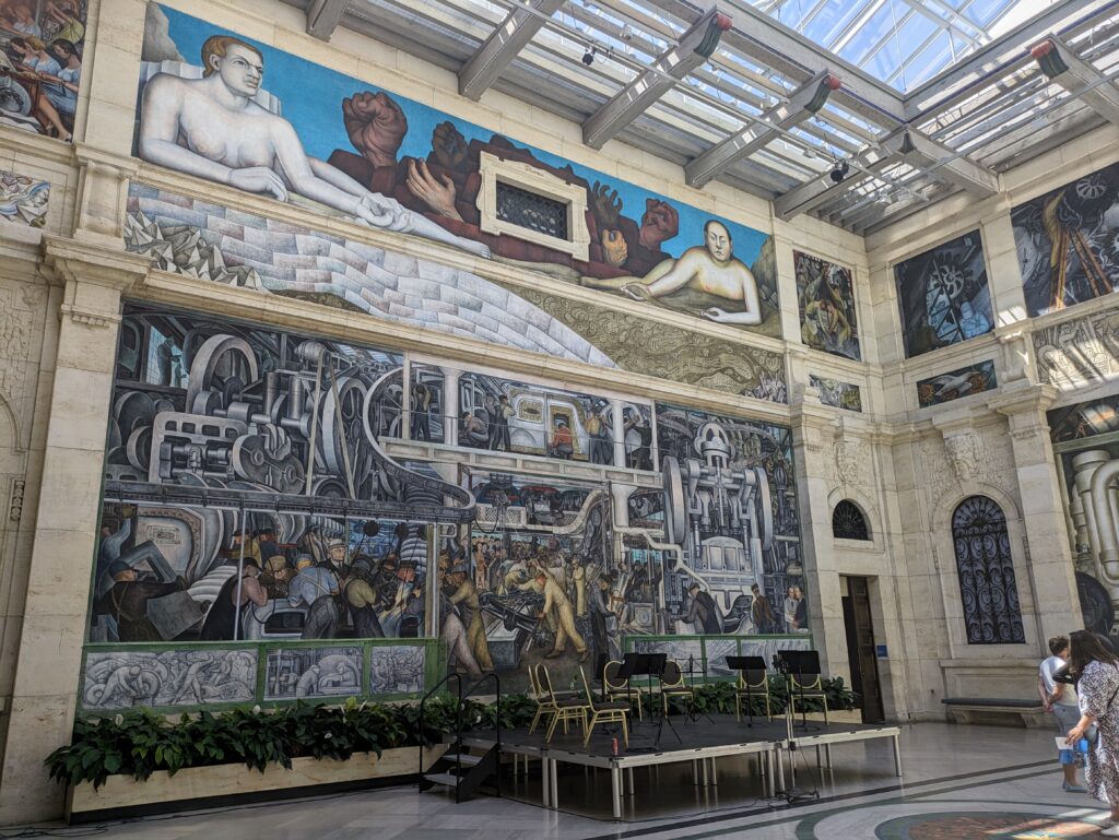 Diego Rivera mural. Detroit Institute of Arts. Photo Marjie Courtis