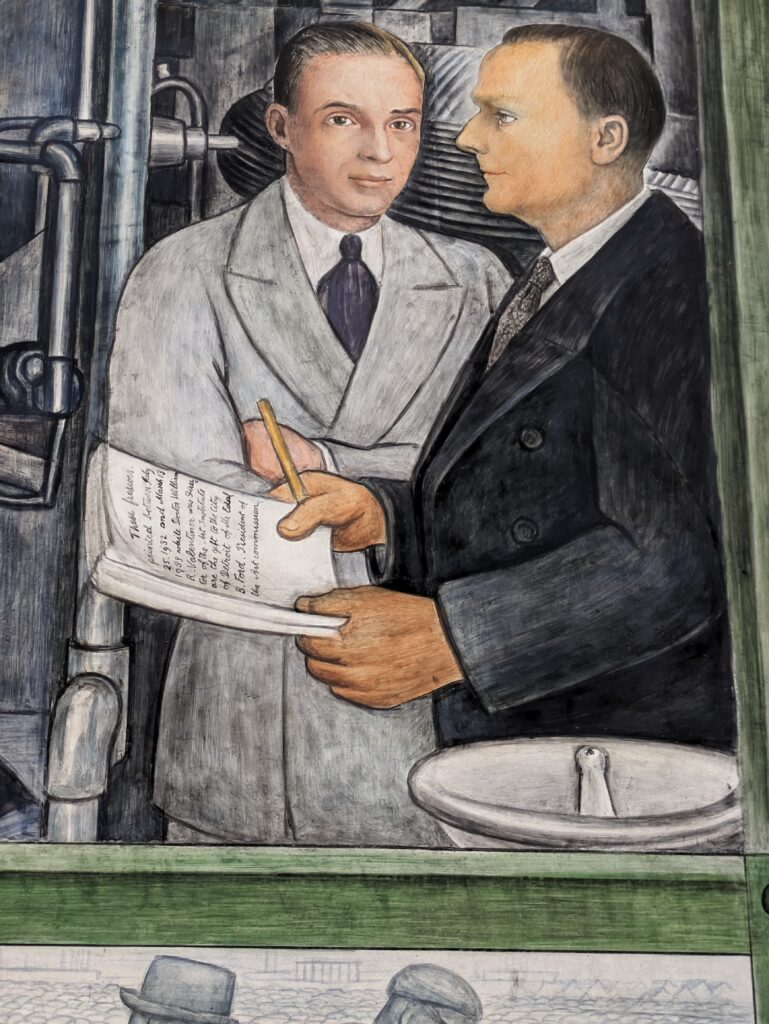 Diego Rivera Mural (Detail) Photo Marjie Courtis