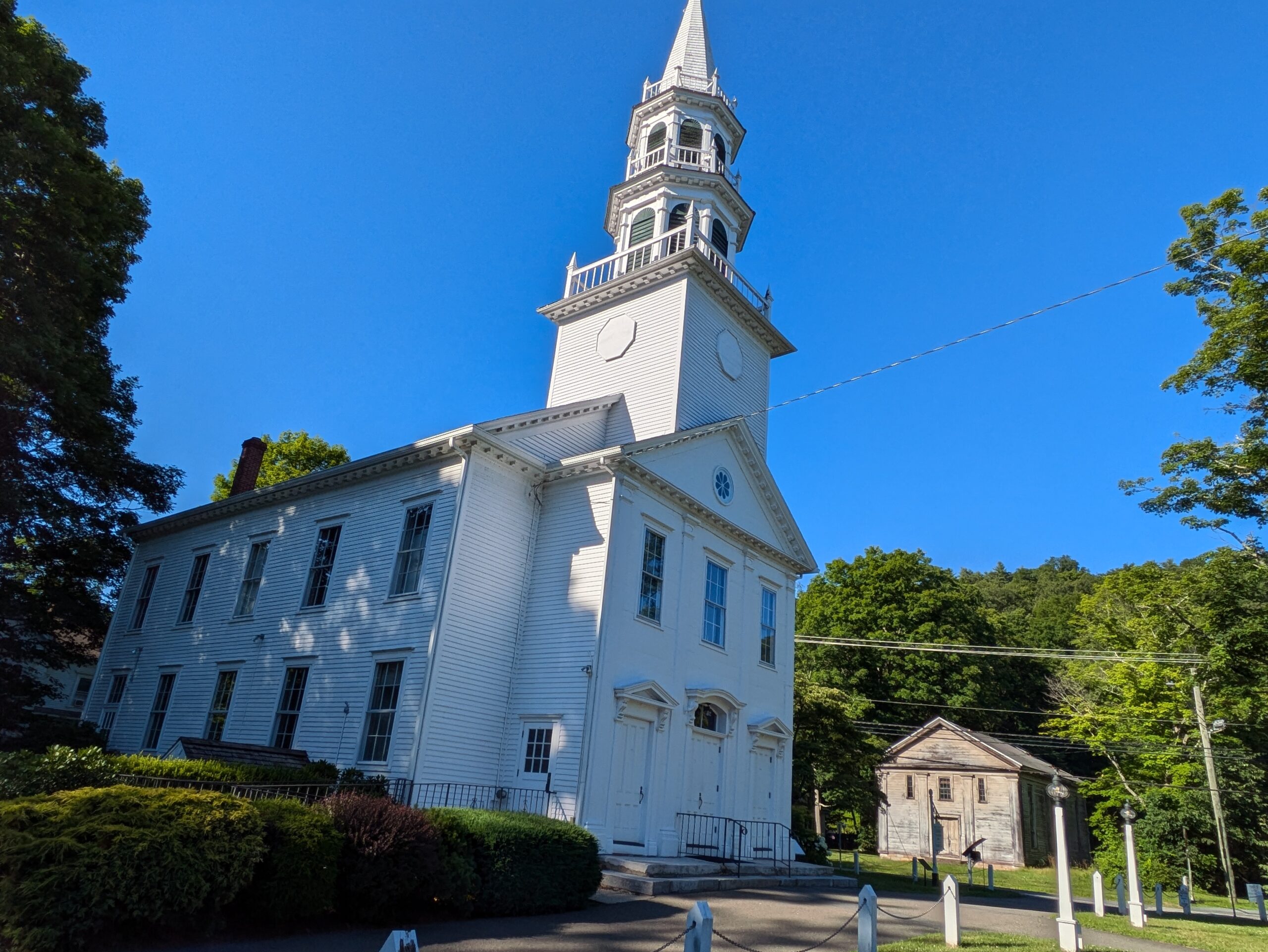 A typical New England steepled church. Photo: Marjie Courtis