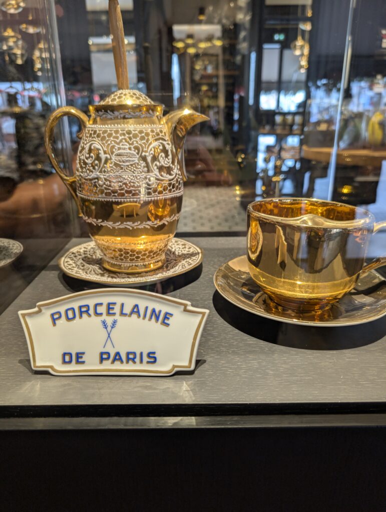 A chocolatier and a moustache cup