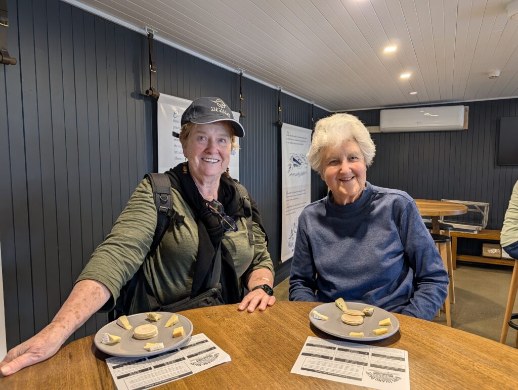 Cheese tasting at King lsland Dairy. Photo Marjie Courtis