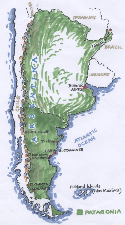 road map patagonia